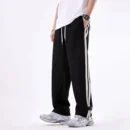 Drip Duo Striped Black Baggy Track Pant