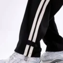 Drip Duo Striped Black Baggy Track Pant