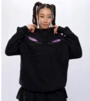 Uchiha Eyes Oversized Hoodie – Naruto Inspired Anime Cosplay Streetwear Hoodie