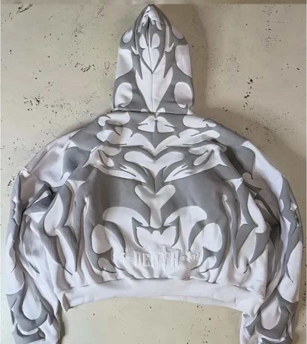 Couple Tribal Shadow Depth Hoodie – Aesthetic Matching Y2K Hoodie - Image 4