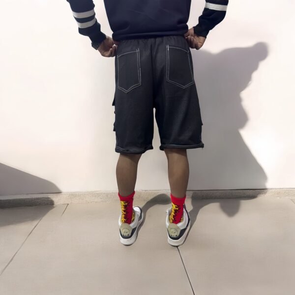 Multi-Pocket Two in One Convertible Baggy Straight Pants: Aesthetic Versatile Utility Design - Image 5
