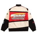 Black Air Racer Vintage Jacket –Sleek and Sporty Performance Motorcycle Streetwear Style Racer Jacket