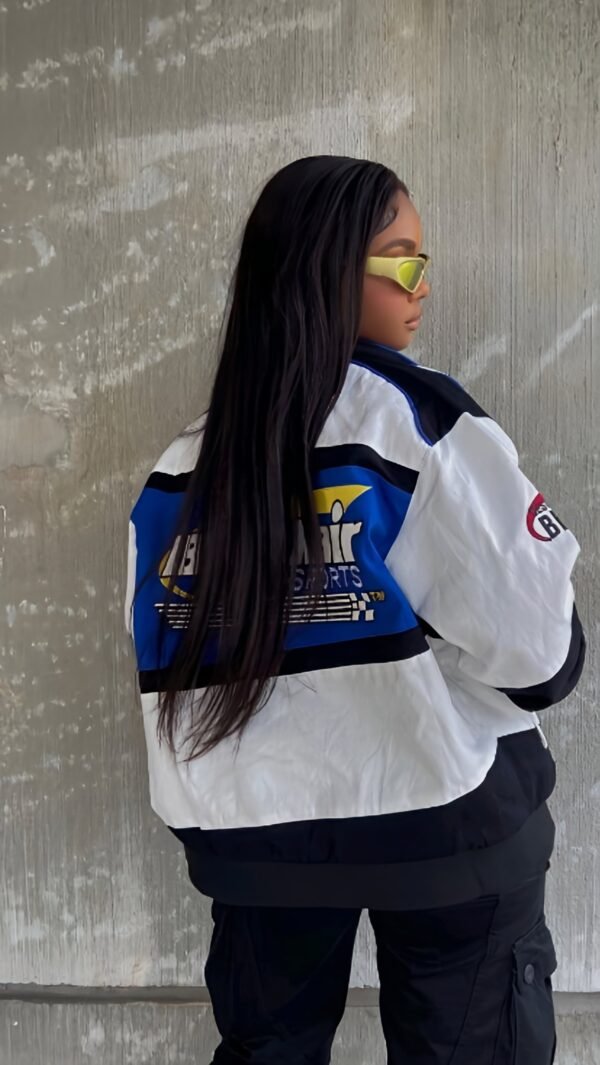Black Air Vintage Speed Star Racer Jacket - Image 3