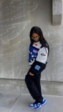 Black Air Vintage Speed Star Racer Jacket