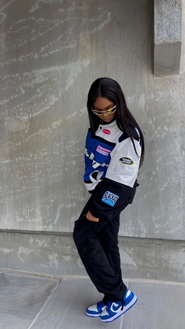Black Air Vintage Speed Star Racer Jacket - Image 2