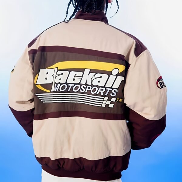 Black Air Classic Vintage Urban Racer Jacket - Image 3