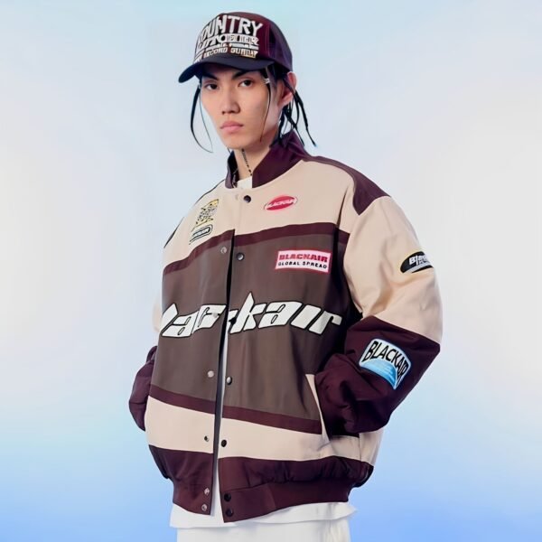 Black Air Classic Vintage Urban Racer Jacket