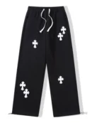 Crossed Aesthetic Drip Baggy Pant