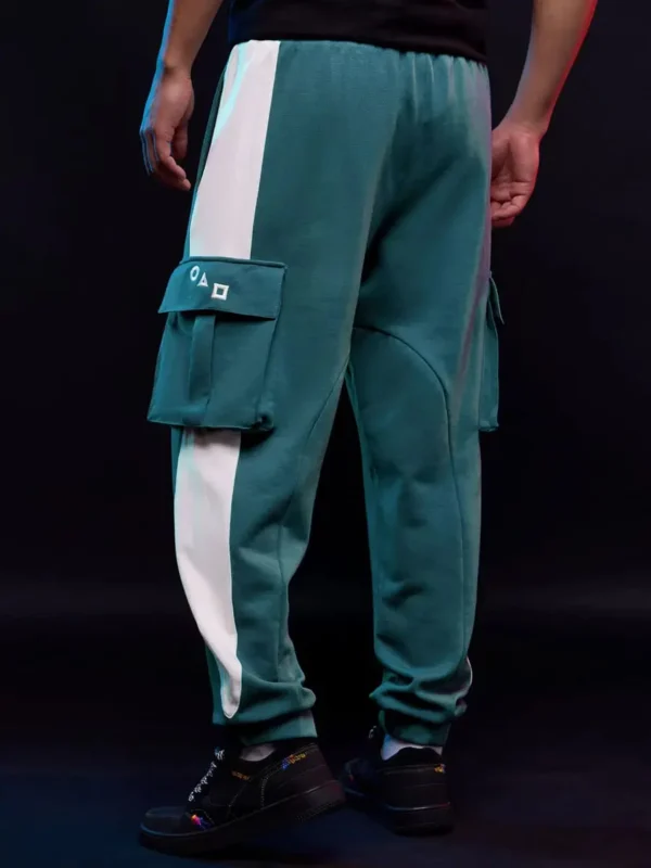 Green Cargo Pants For Men  – Baggy Fit Streetwear for Ultimate Comfort - Image 2