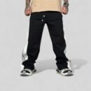 Double Zip Duo Colour Grey & White Wide leg Relaxed Fit Baggy Y2K Pant