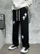Crossed Aesthetic Drip Baggy Pant