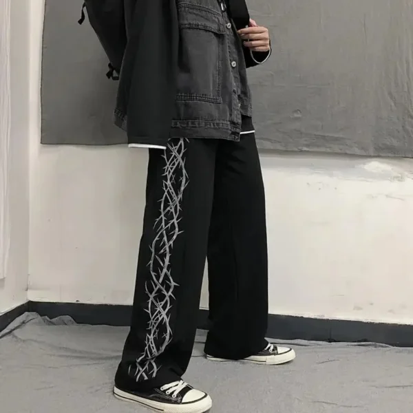 Dual Side Barbed Wire Baggy Pant - Image 2