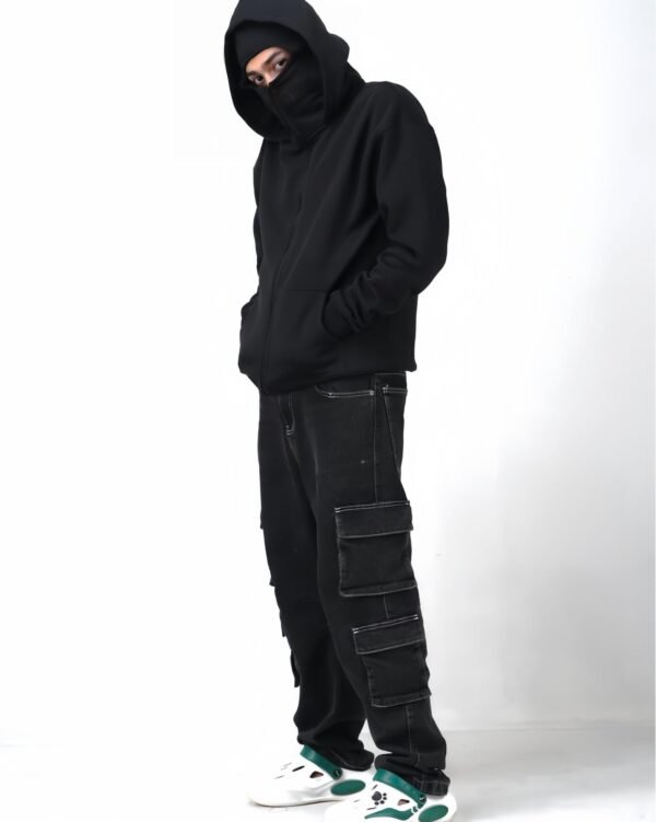 Balaclava Hoodie Full Zip Up - Image 3
