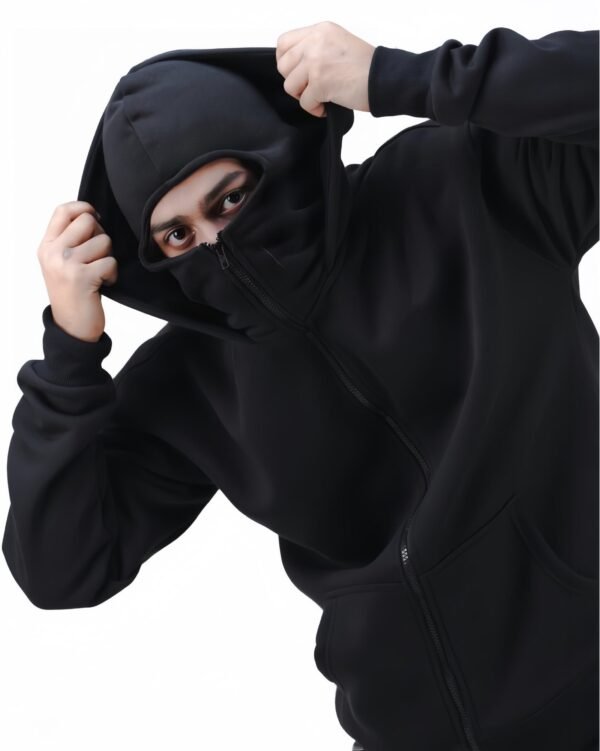 Balaclava Hoodie Full Zip Up - Image 5