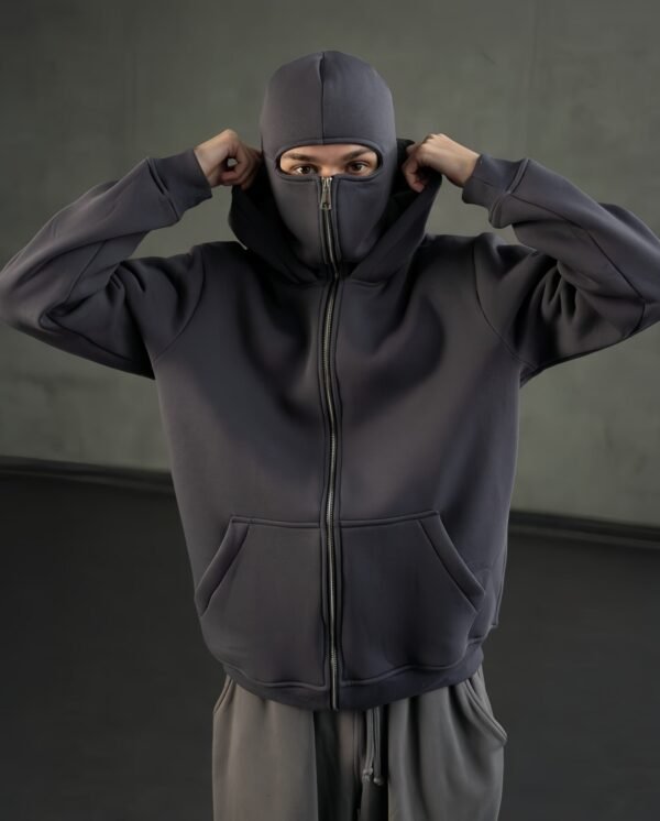 Balaclava Hoodie Full Zipper - Image 2