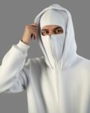 Balaclava Hoodie Zip up Cozy Look