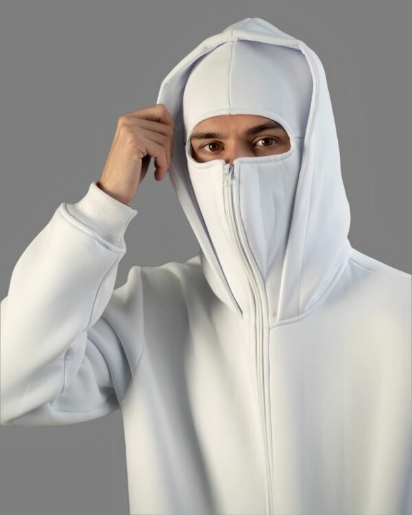Balaclava Hoodie Zip up Cozy Look - Image 2