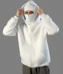 Balaclava Hoodie Zip up Cozy Look