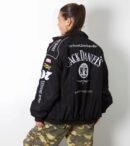 Model Wearing Jack Daniel's Jacket back image from The Drip soul
