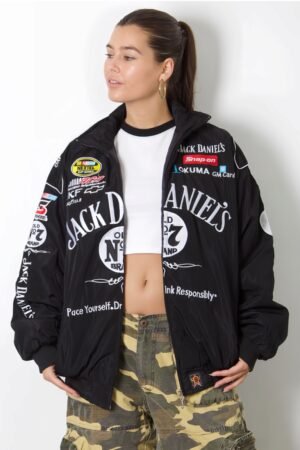 Model Wearing Jack Daniel's Jacket Front image from The Drip soul