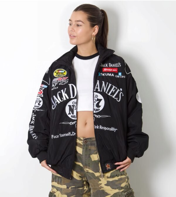 Model Wearing Jack Daniel's Jacket Front image from The Drip soul