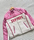 THE DRIP SOUL Ferrari F1 Racing Jacket in pink – limited edition high-fashion outerwear