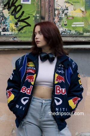 Red Bull Racer Jackets Front image of the drip soul