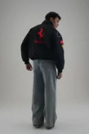 Ferrari F1 Timeless Legend Jacket back detail with Scuderia Ferrari Prancing Horse