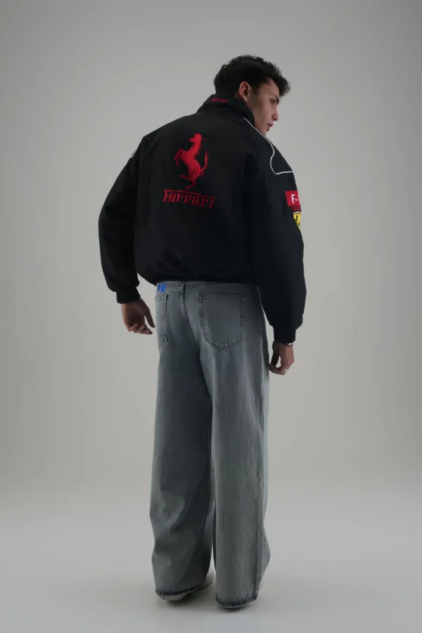 Ferrari F1 Timeless Legend Jacket back detail with Scuderia Ferrari Prancing Horse