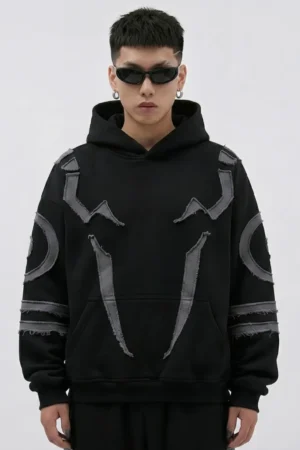 King of Curses Hoodie - Premium Jujutsu Kaisen Front View by THE DRIP SOUL