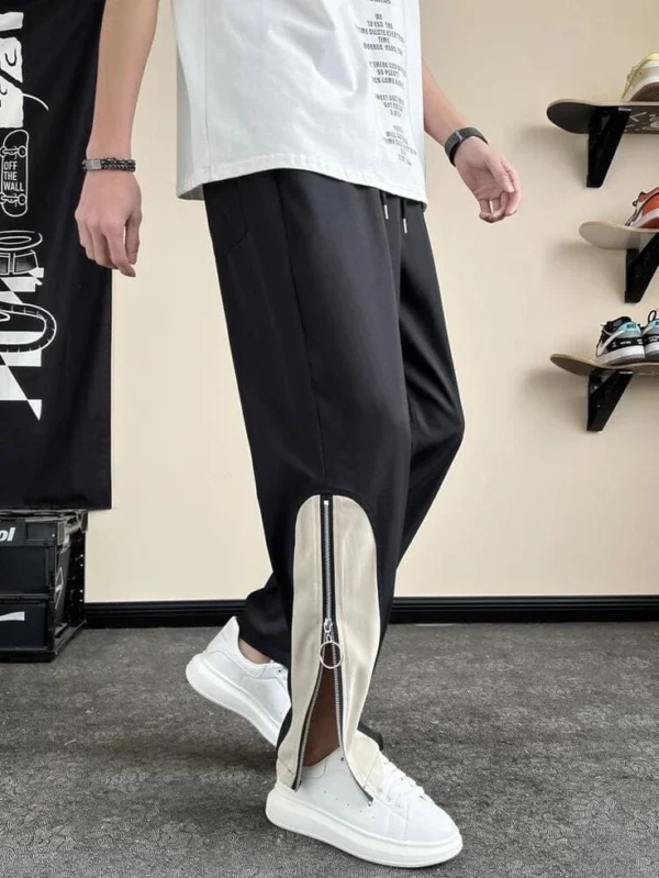 zipper track pant