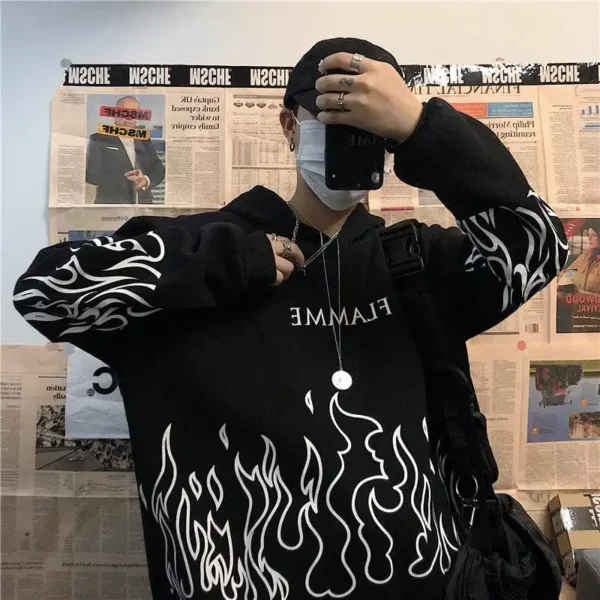 Fire Flame Hoodie