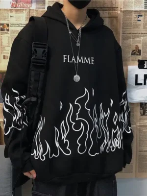 Fire flame Hoodie