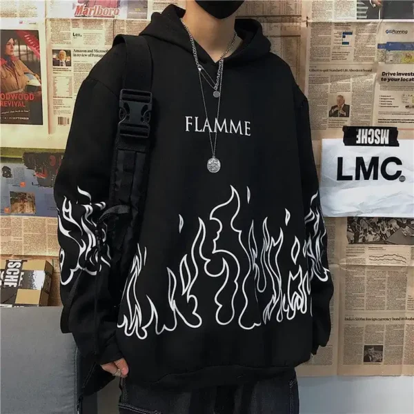 Fire flame Hoodie