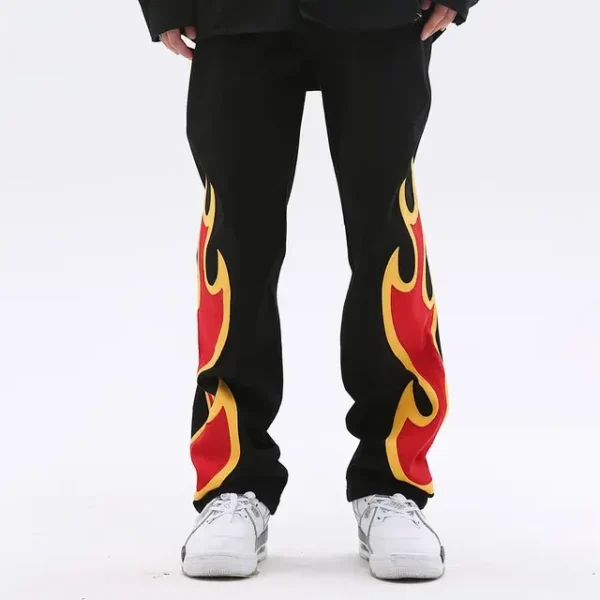 red flame baggy pant