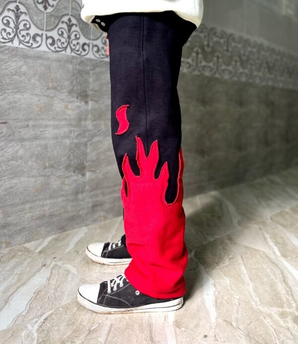 Fire Flame Baggy Pants Featuring Eye-Catching Flame Design – Perfect for Trendy Outfits