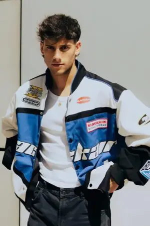 Black Air Classic Iconic Vintage Pro Racing Jacket