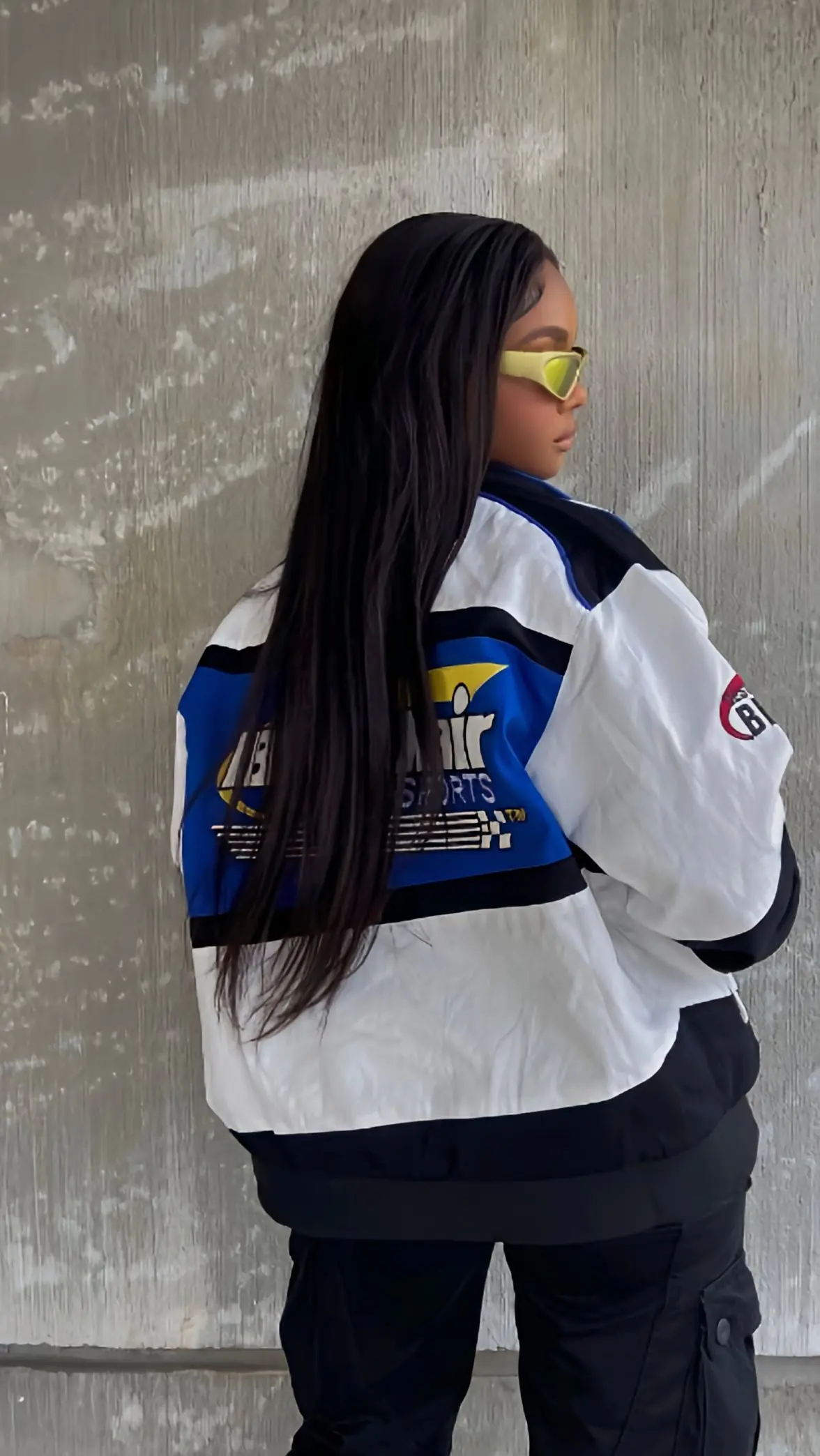 Black Air Vintage Speed Star Racer Jacket - Image 3