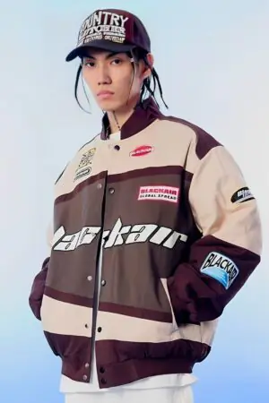 Black Air Classic Vintage Urban Racer Jacket