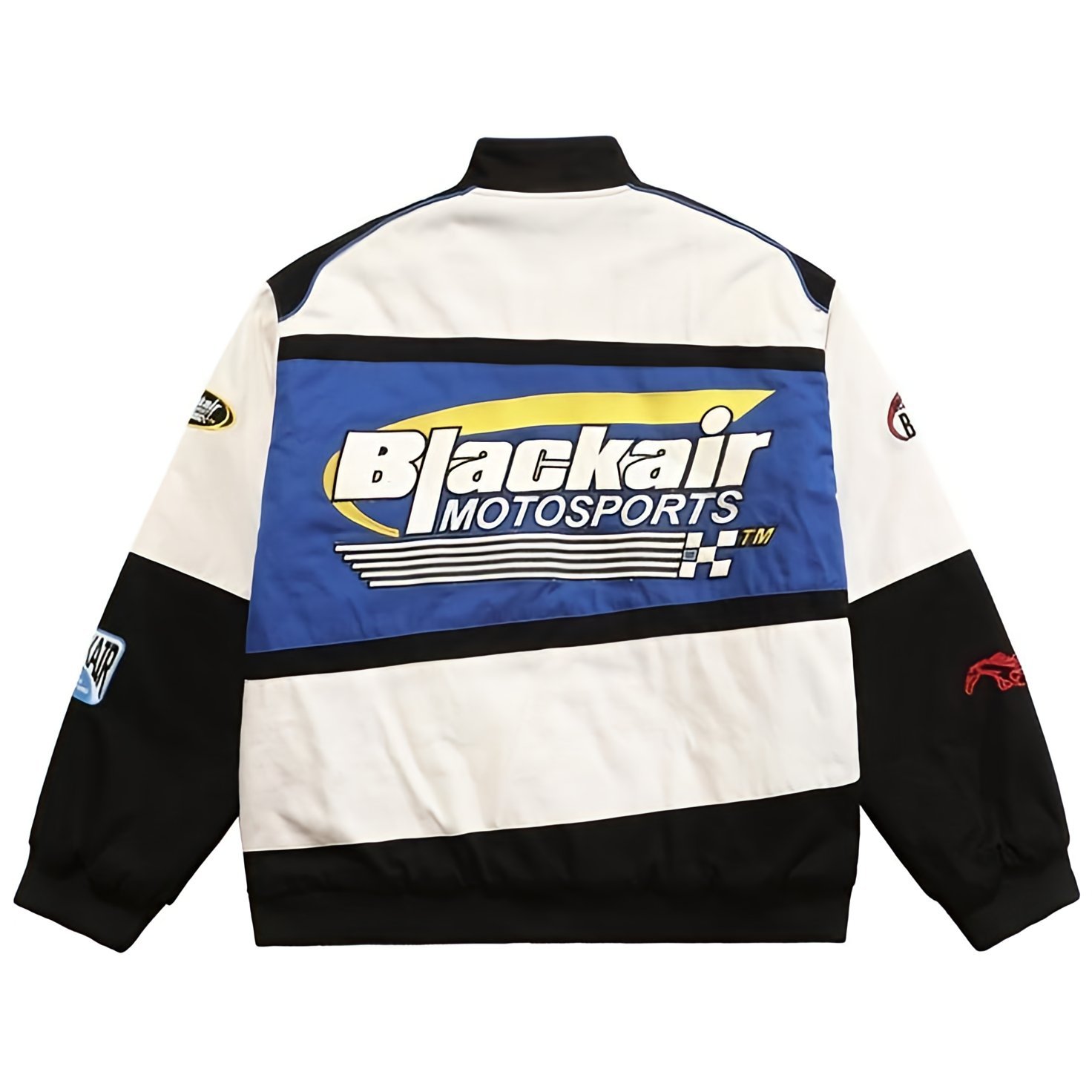Black Air Racer Vintage Jacket –Sleek and Sporty Performance Motorcycle Streetwear Style Racer Jacket - Image 3