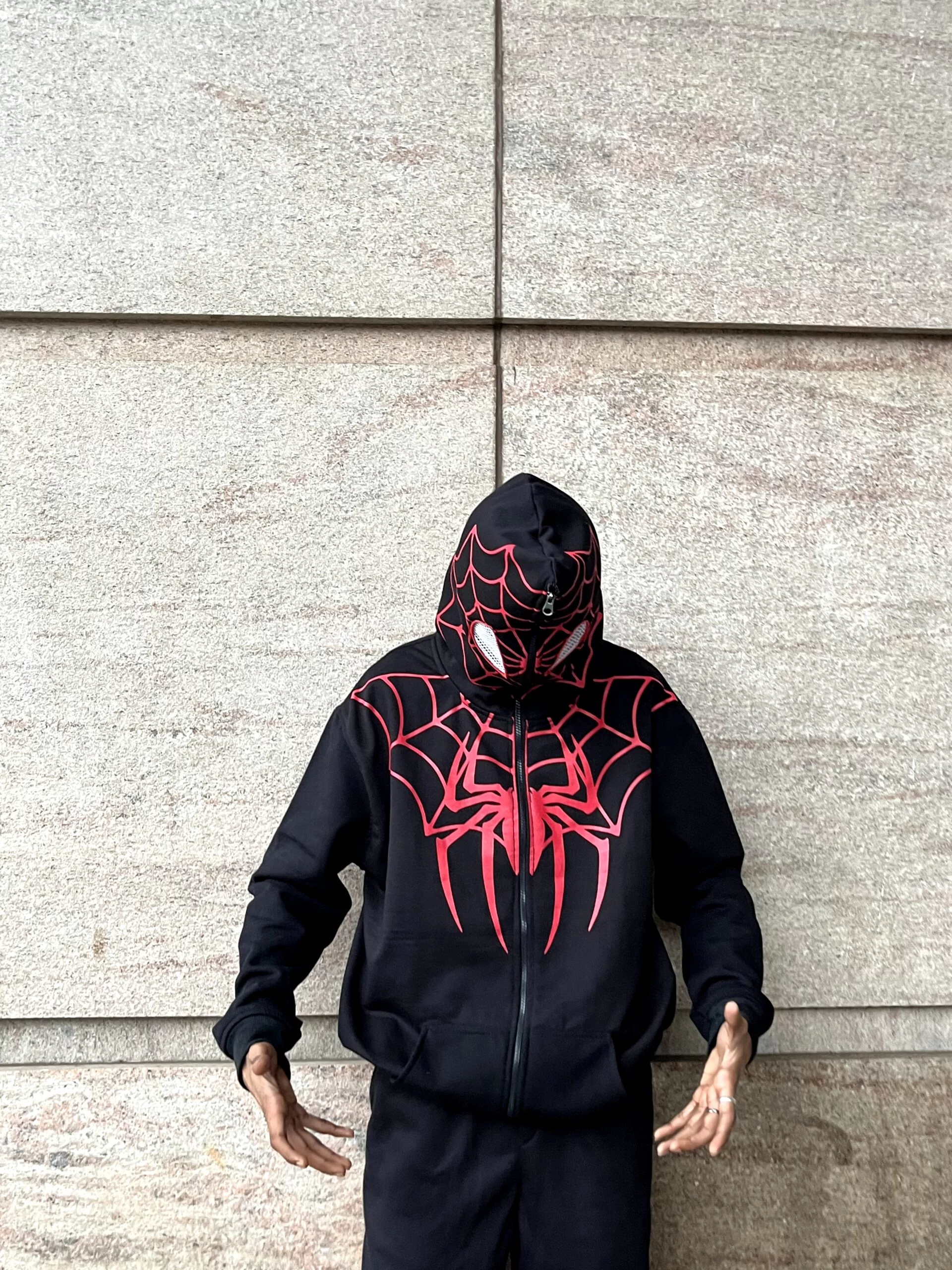 Spider-Man Hoodie Set for Couples - The Drip Soul Marvel-Inspired Streetwear