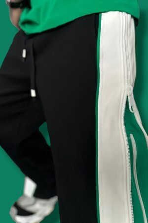 dual zip pant green 2 scaled 1