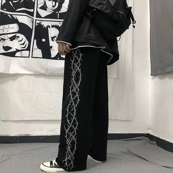 Dual Side Barbed Wire Baggy Pant - Image 4