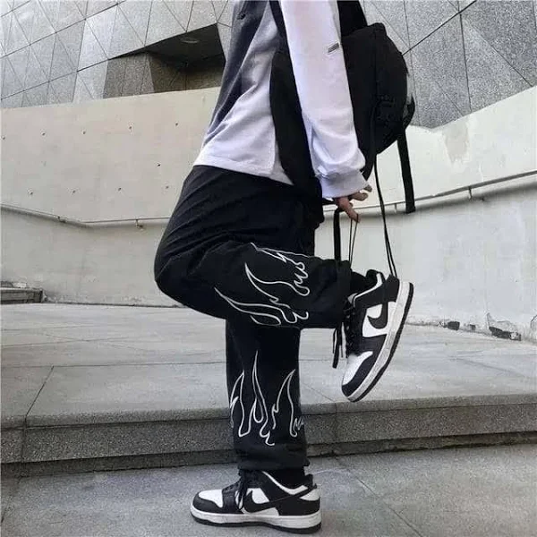 Premium Printed Flame Pant – The Urban Streetwear Essential Baggy Fire Track Pant - Image 5