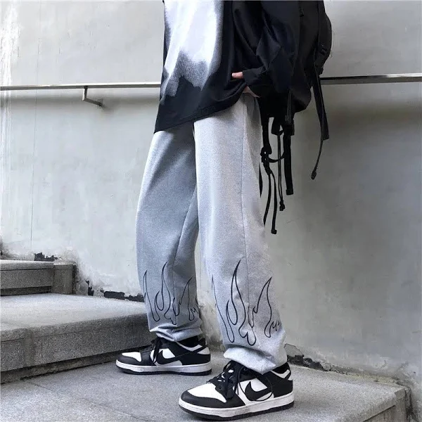 Premium Printed Flame Pant – The Urban Streetwear Essential Baggy Fire Track Pant - Image 7