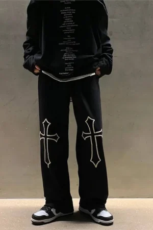 Drip Cross Baggy Track Pant