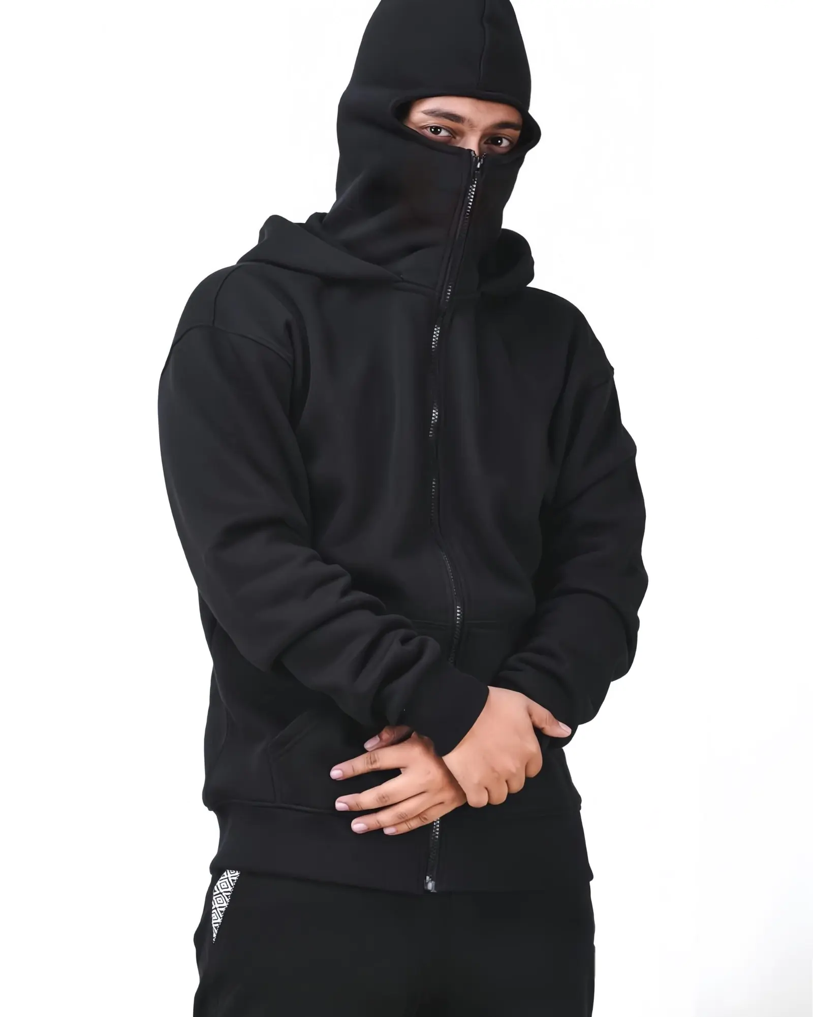 Balaclava Hoodie Full Zip Up - Image 4