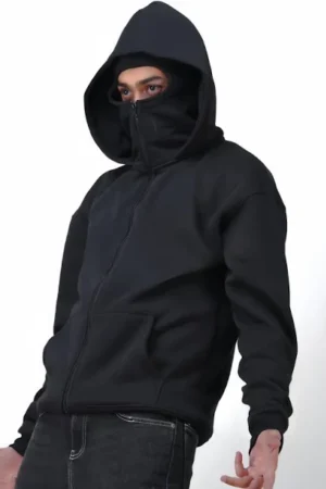 Balaclava Hoodie Full Zip Up - S