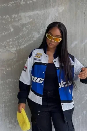 Black Air Vintage Speed Star Racer Jacket