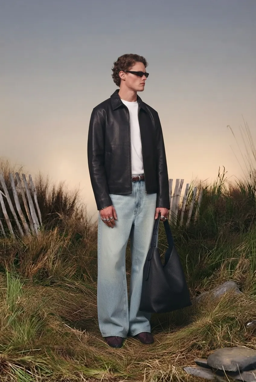 Men's Oversized Black Faux Leather Jacket- THE DRIP SOUL - Image 3